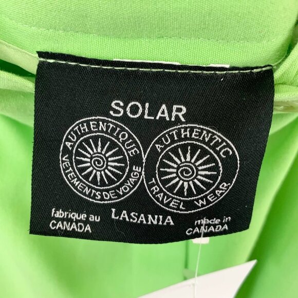 NWT Solar (by Lasania) Lime Green Capri Pants - Sz 14 - Picture 5 of 10